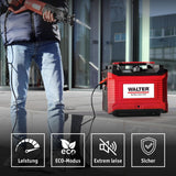 Walter Inverter Stromerzeuger 1000W, Benzin Notstromaggregat, ideal für Camping Reise Garage Wohnwagen Baustelle, WWS-IGS1000