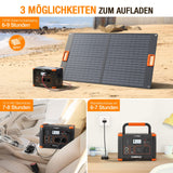 Tragbare Powerstation 500W/519Wh, Grecell Powerstation (Spitze1000W),Geräuschlos,Schnelles Aufladen,Umweltfreundlich Solargenerator für Camping,Wohnmobil und Notfall zu Hause